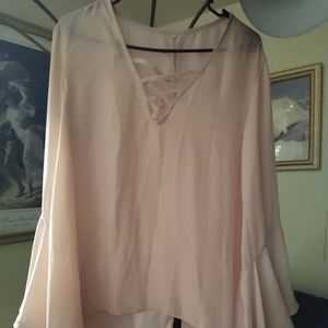 Beautiful pink sheer blouse